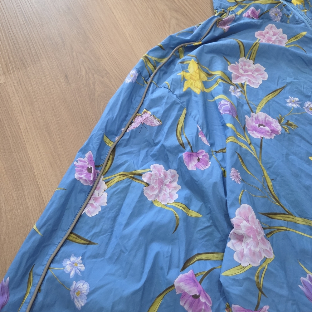 Fabletics Oversized Flyweight Windbreaker Jacket 3X Floral Athleisure Gorpcore - Picture 7 of 11
